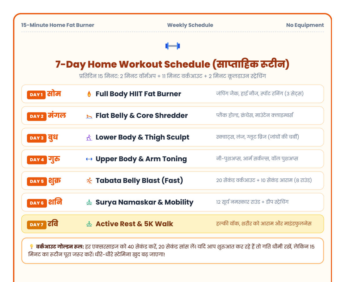 15-Min Home Workout Guide