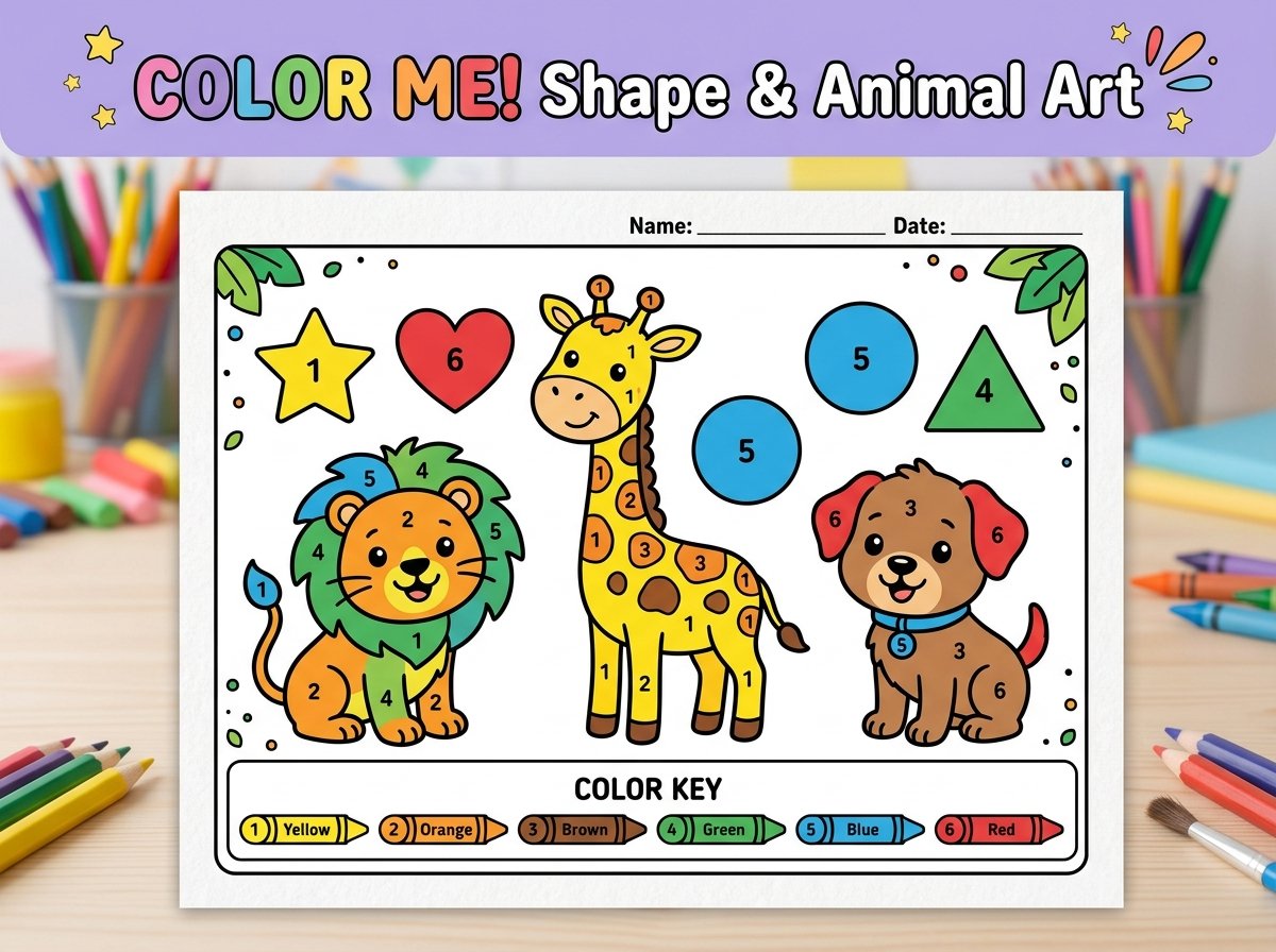 Kids Colouring & Art Sheet Preview