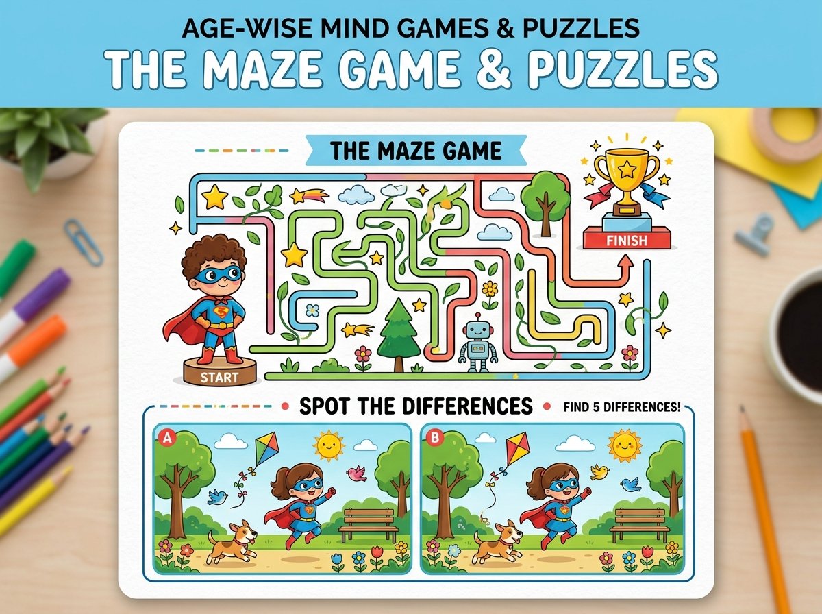 Age-Wise Mind Games & Puzzles Preview